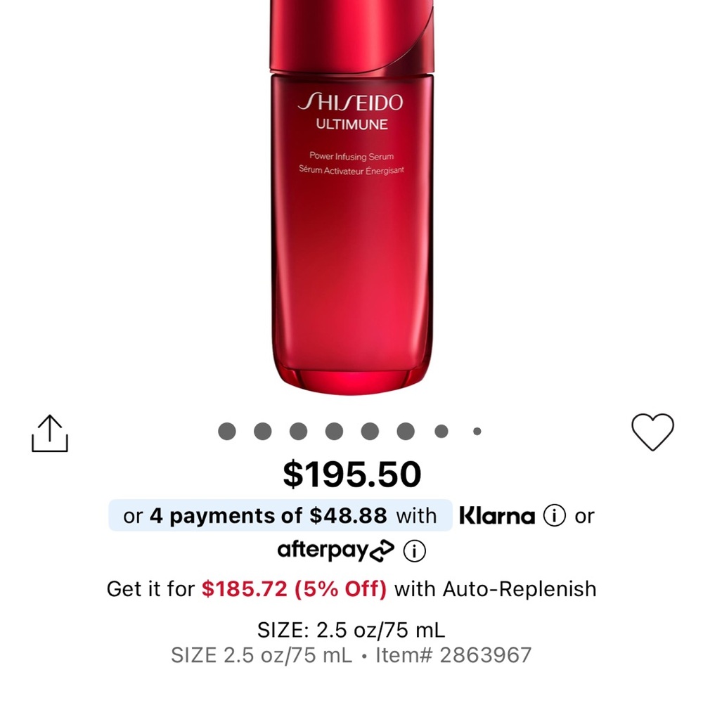 Shiseido Ultimune Limited Edition in Vibrant Red